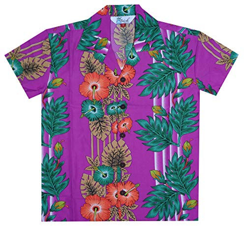 Camisas hawaianas para niños panel flores playa Aloha fiesta campamento vacaciones informales - Imagen 3 de 9