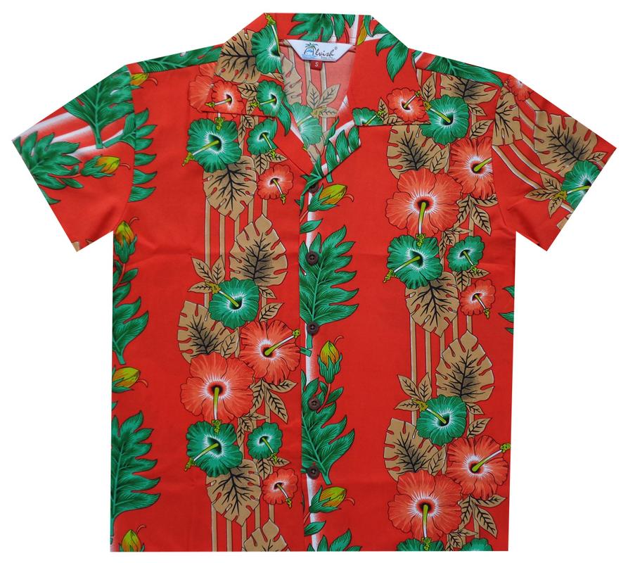Camisas hawaianas para niños panel flores playa Aloha fiesta campamento vacaciones informales - Imagen 4 de 9
