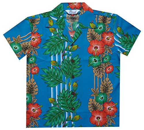 Camisas hawaianas para niños panel flores playa Aloha fiesta campamento vacaciones informales - Imagen 8 de 9