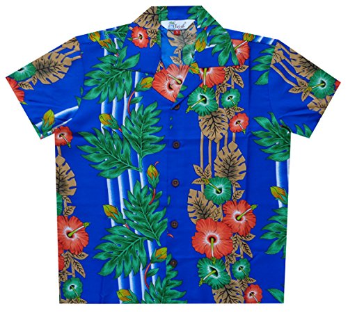 Camisas hawaianas para niños panel flores playa Aloha fiesta campamento vacaciones informales - Imagen 9 de 9