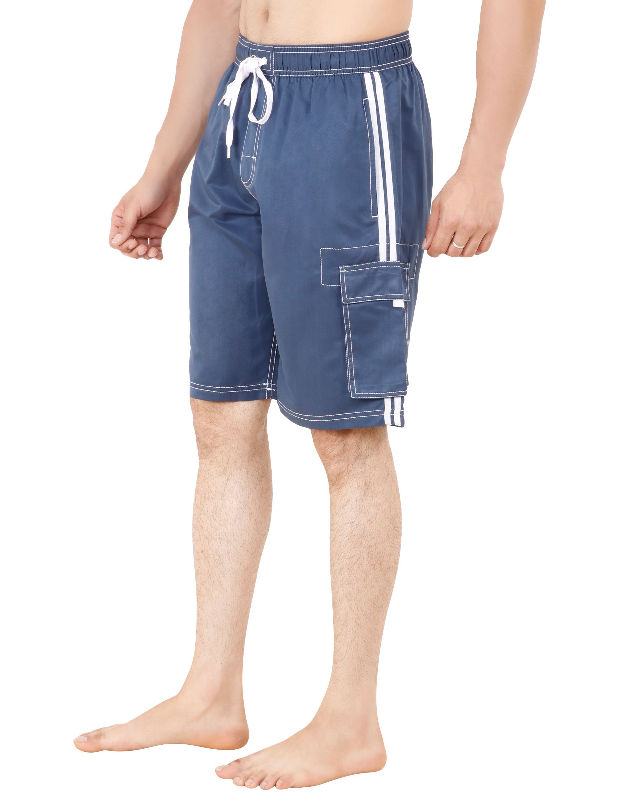Para hombres bañadores bañadores tabla de nadar pantalones cortos vacaciones playa fiesta malla revestimiento divertido - Imagen 3 de 26