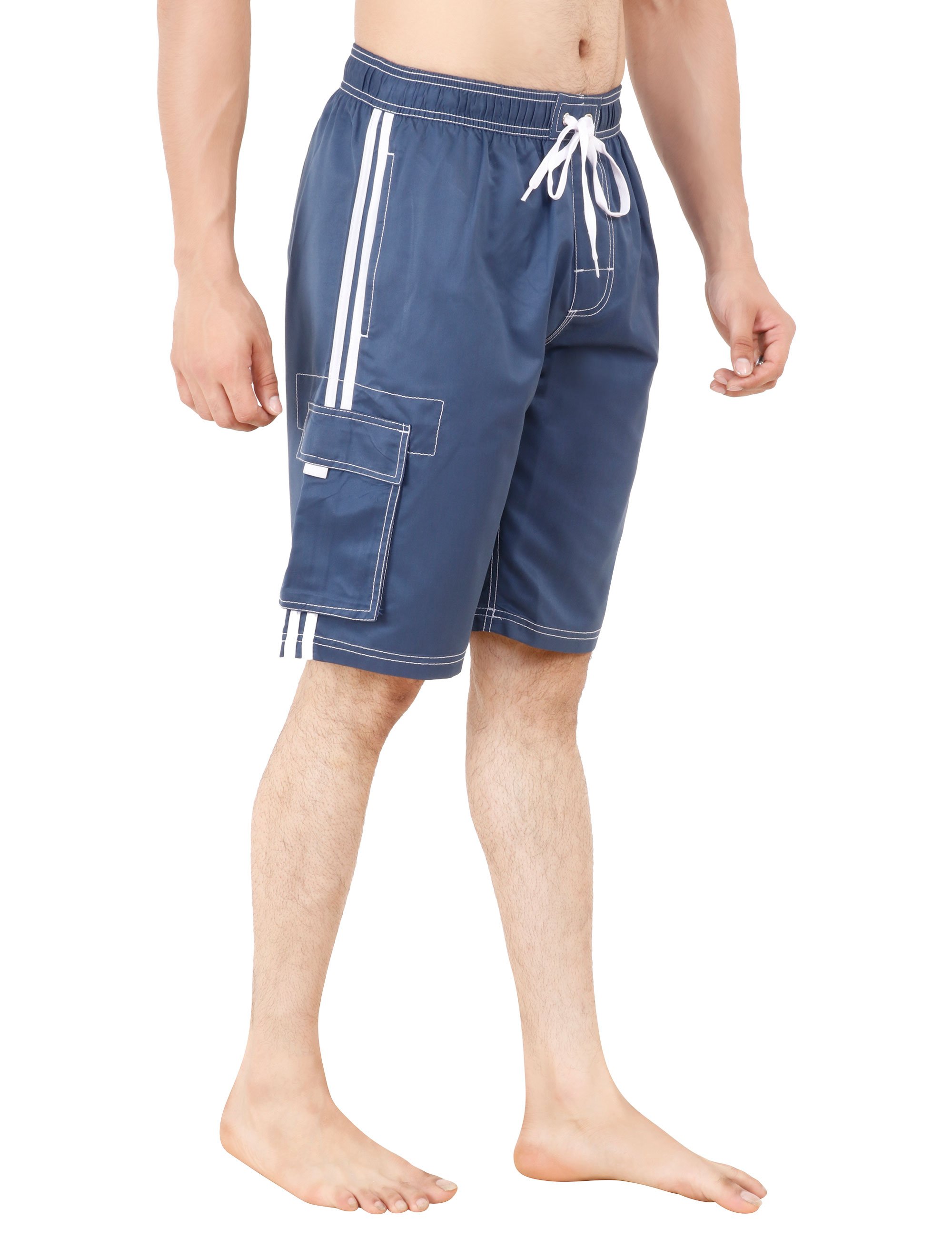 Para hombres bañadores bañadores tabla de nadar pantalones cortos vacaciones playa fiesta malla revestimiento divertido - Imagen 4 de 26