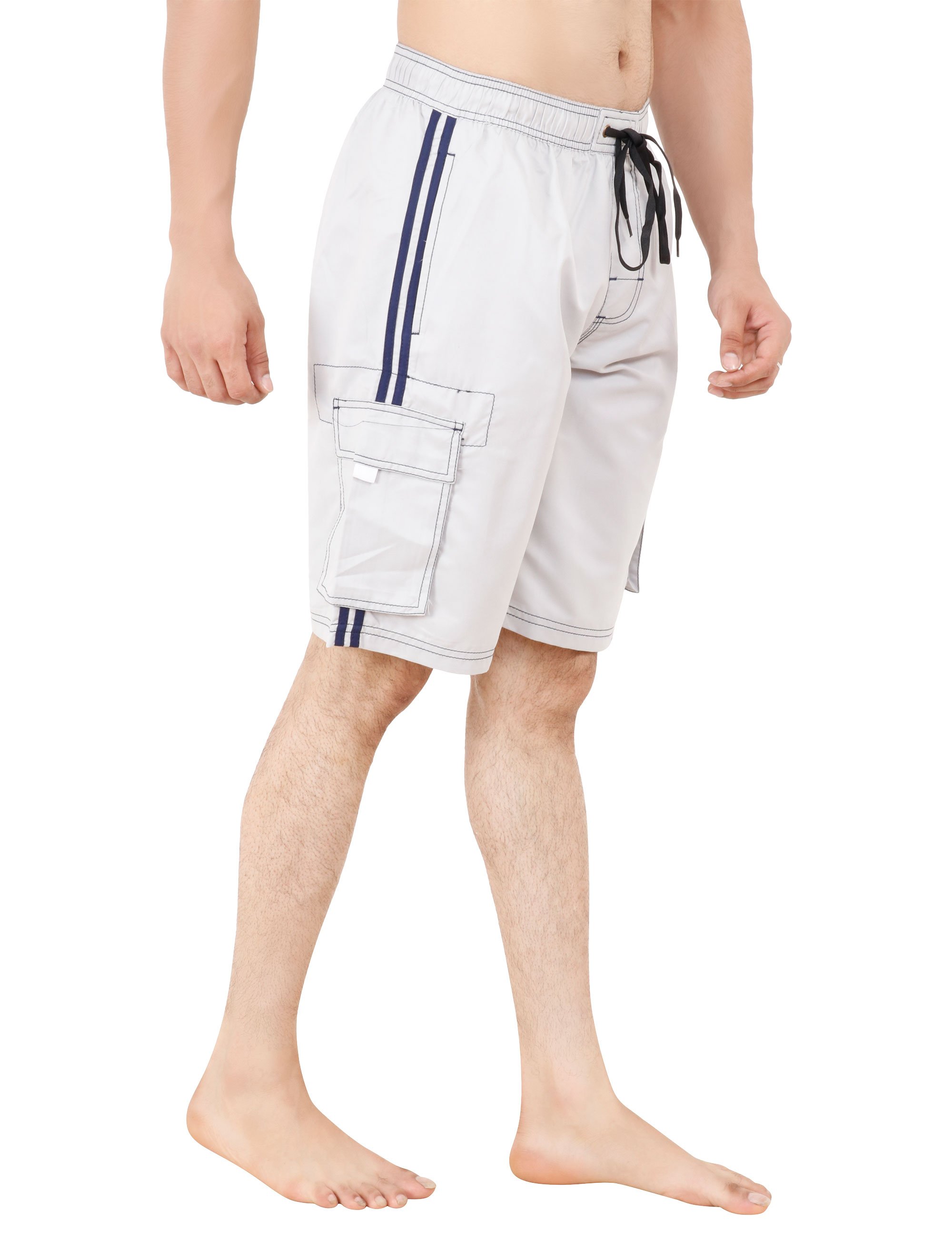 Para hombres bañadores bañadores tabla de nadar pantalones cortos vacaciones playa fiesta malla revestimiento divertido - Imagen 9 de 26
