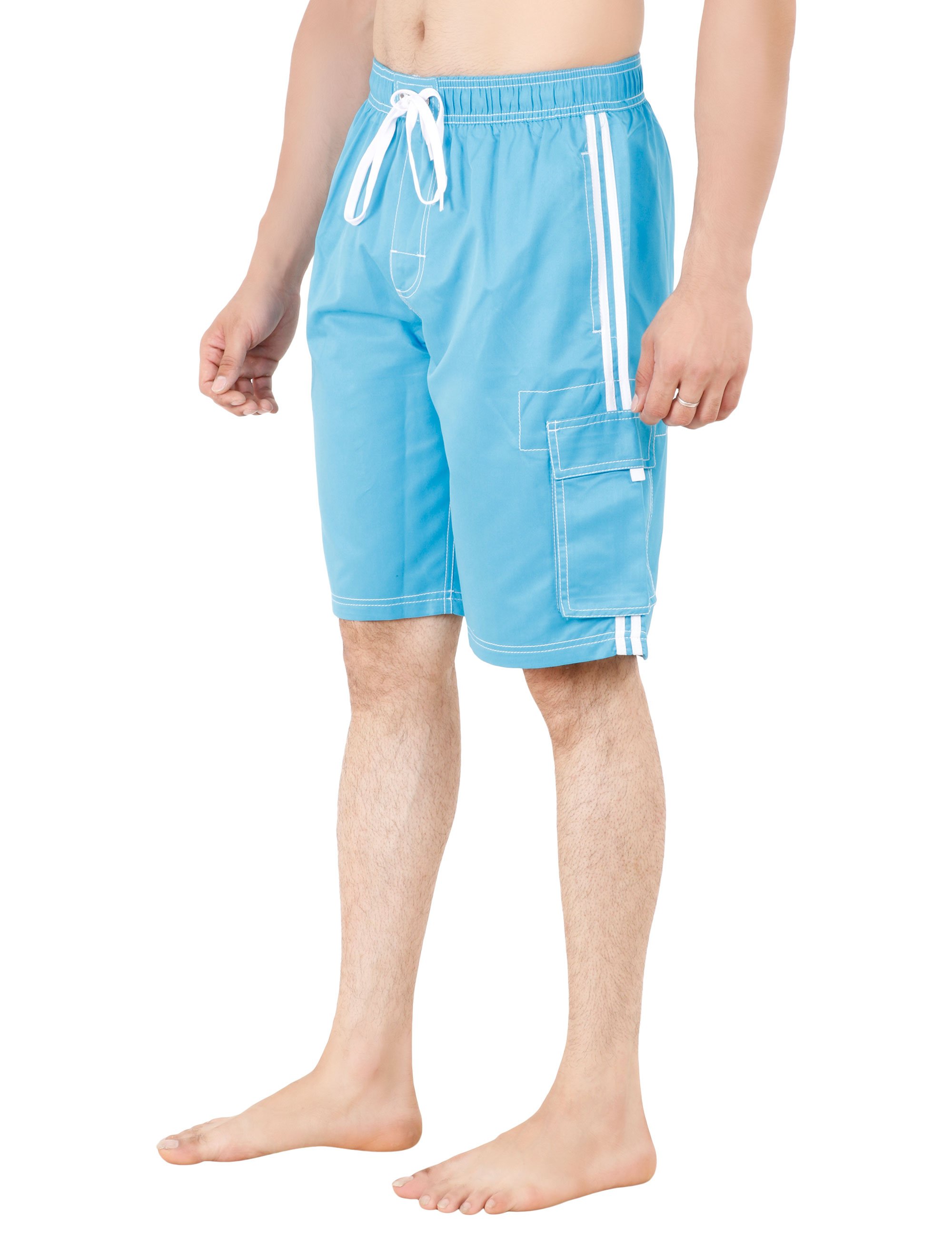 Para hombres bañadores bañadores tabla de nadar pantalones cortos vacaciones playa fiesta malla revestimiento divertido - Imagen 23 de 26