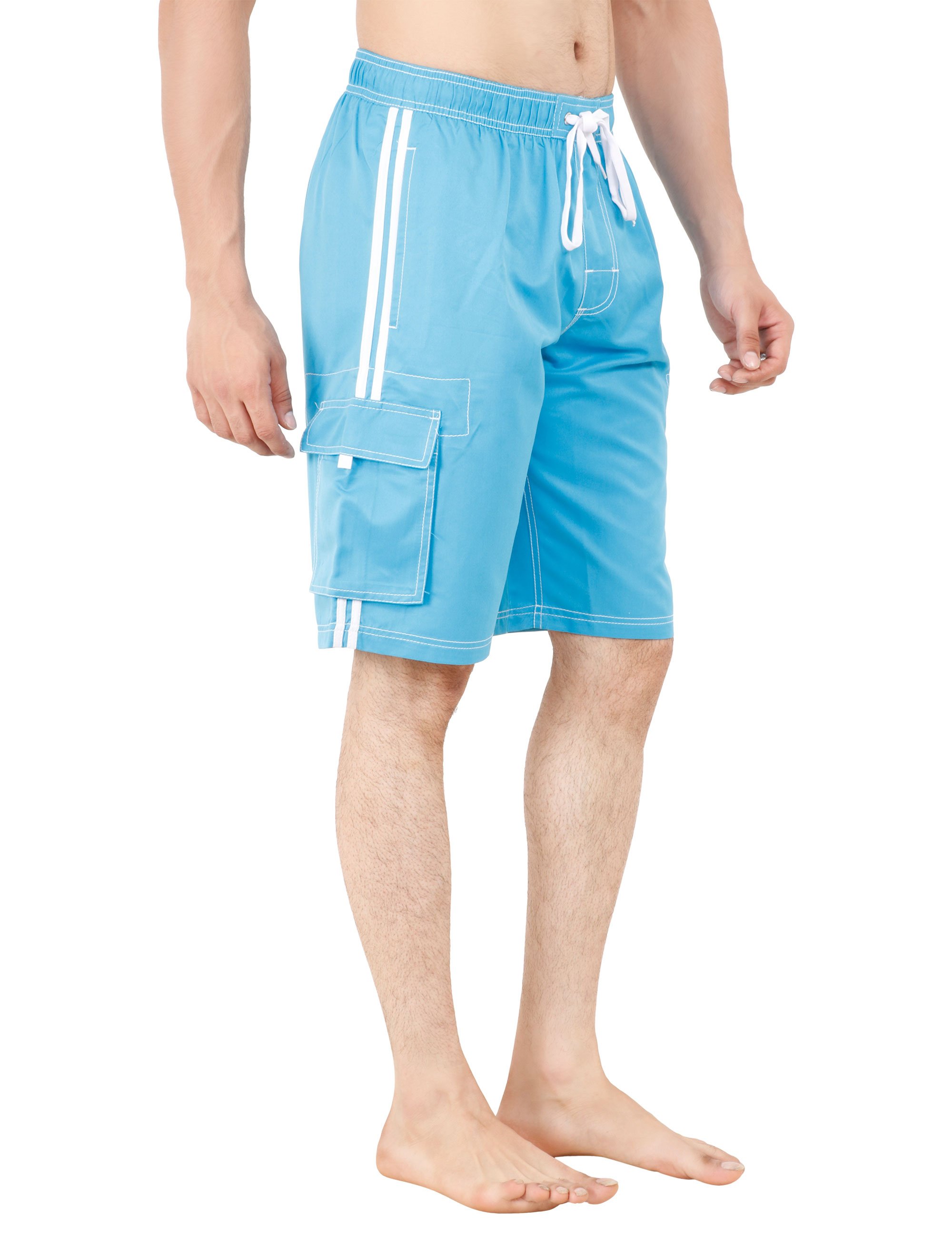 Para hombres bañadores bañadores tabla de nadar pantalones cortos vacaciones playa fiesta malla revestimiento divertido - Imagen 24 de 26
