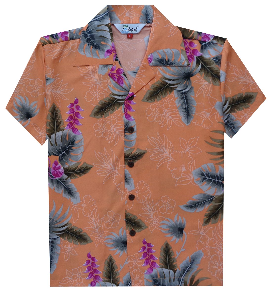 Boys Hawaiian Shirt Aloha Party Casual Camp Cruise vacation Tourist Beach Wear - Picture 10 of 27