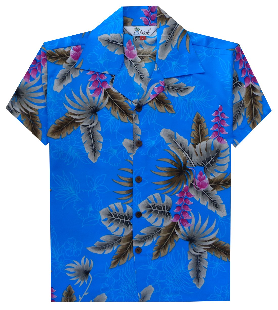 Boys Hawaiian Shirt Aloha Party Casual Camp Cruise vacation Tourist Beach Wear - Picture 15 of 27