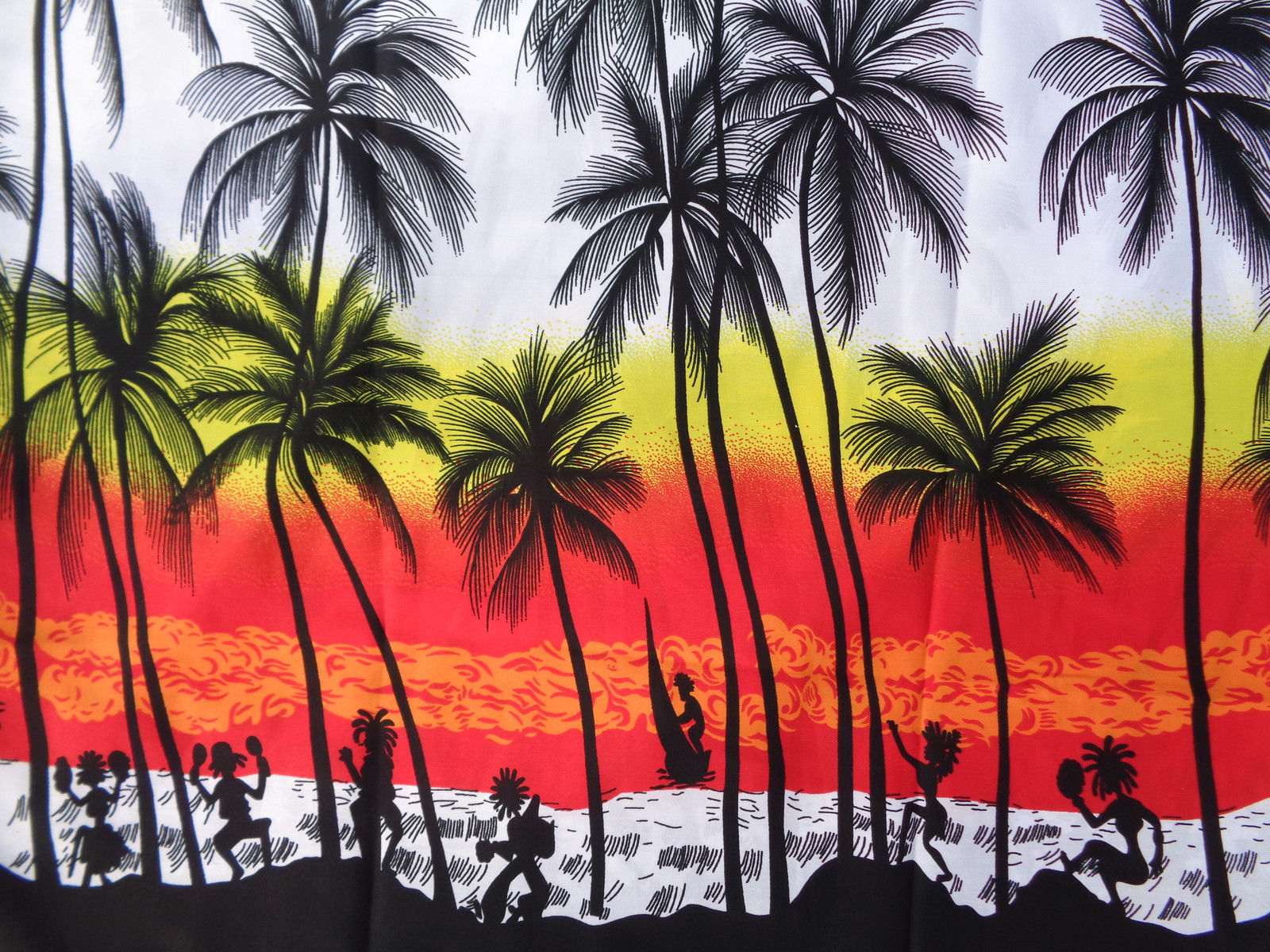 Hawaiian Shirt Mens Coconut Tree Print Beach Camp Party Aloha Beach Holiday Camp - Bild 8 von 15