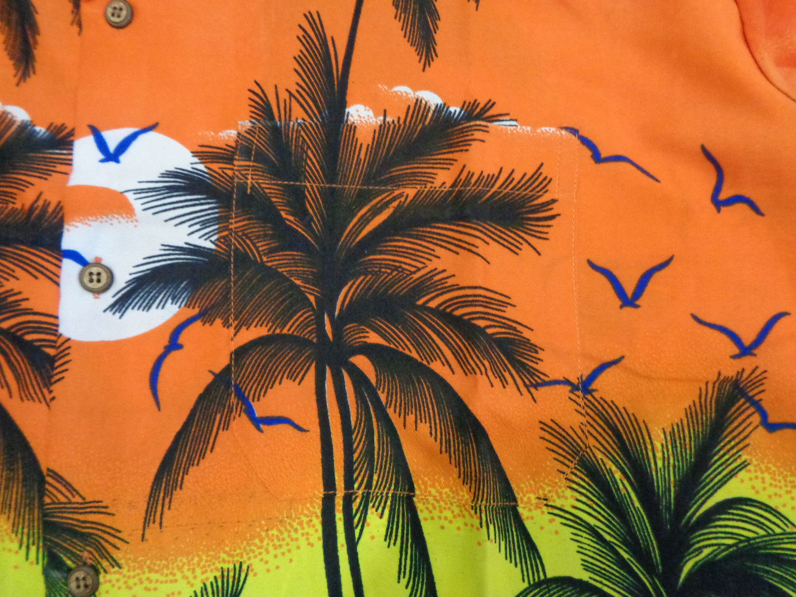 Hawaiian Shirt Mens Coconut Tree Print Beach Camp Party Aloha Beach Holiday Camp - Bild 14 von 15