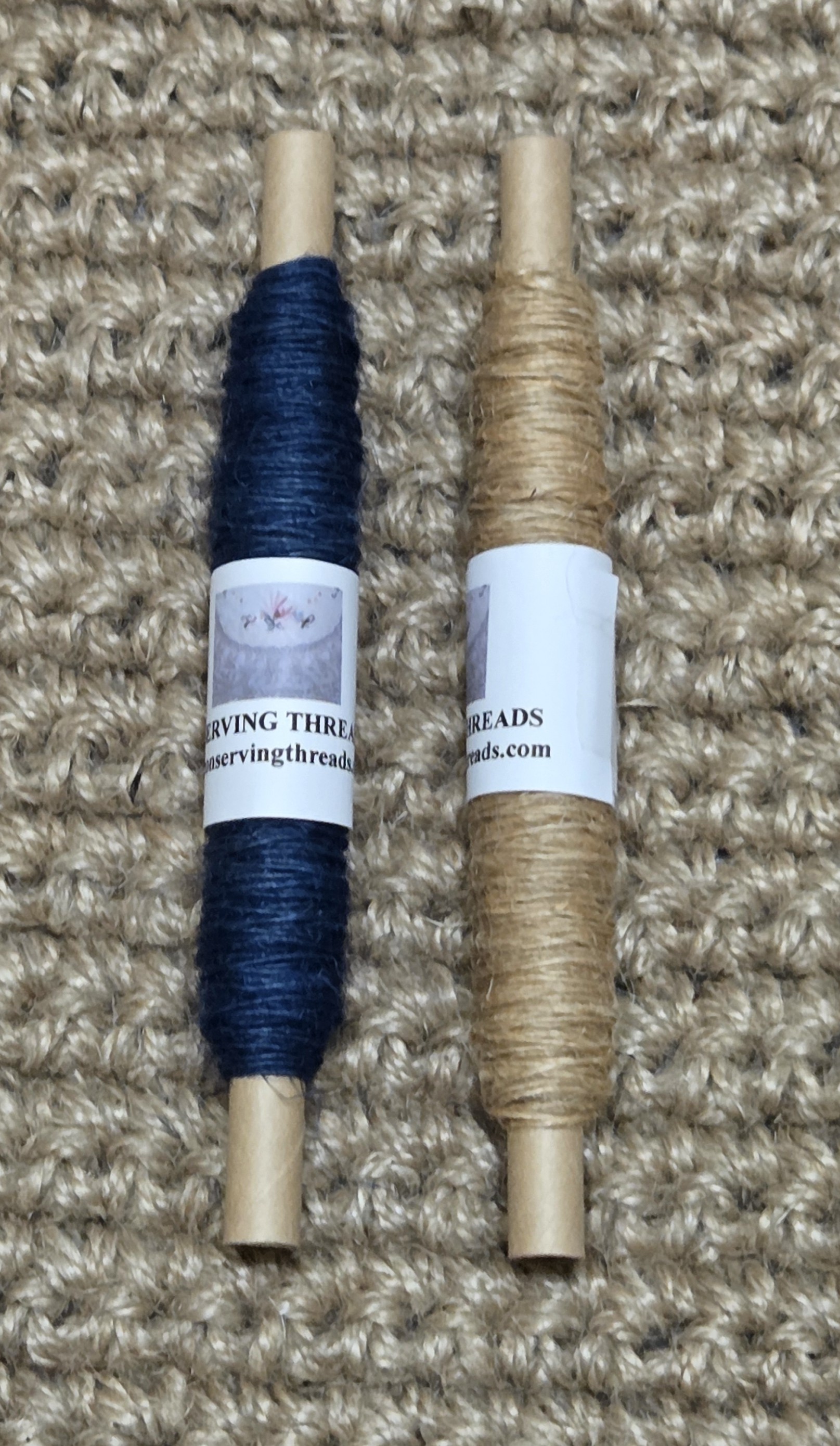 Thread Jute. 25 Yards Bobbin. Lace Weight. Blue. - Picture 12 of 13