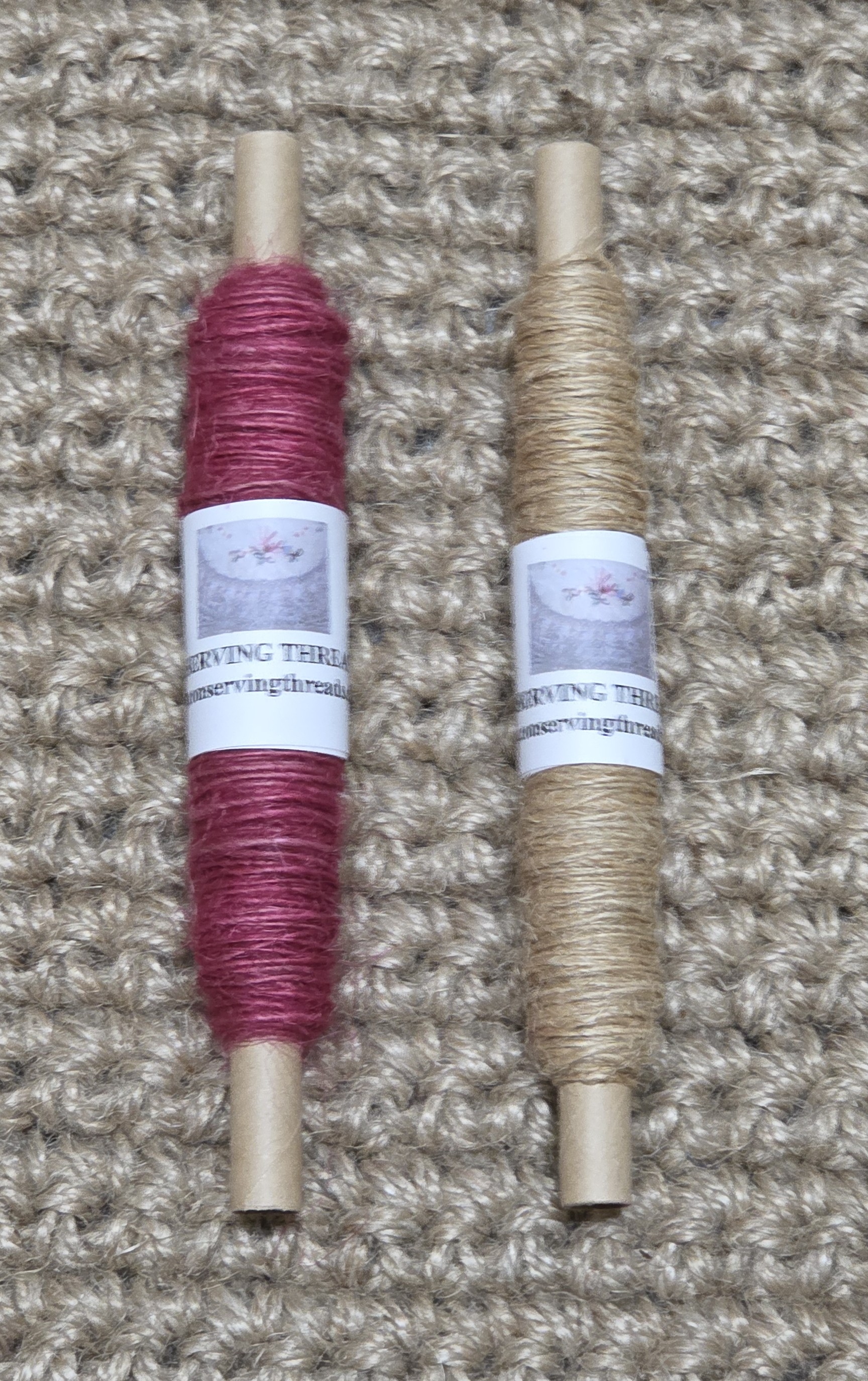 Thread Jute. 25 Yards Bobbin. Lace Weight. Red. - Picture 10 of 13