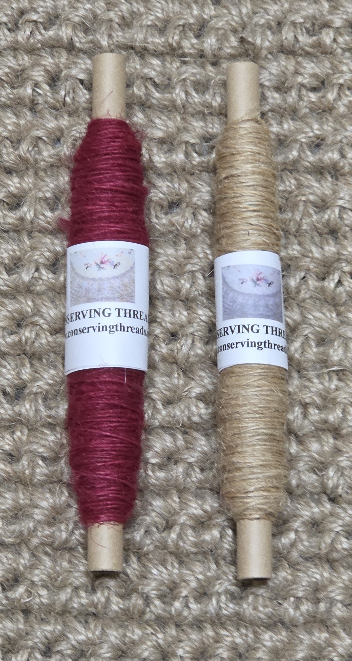 Thread Jute. 25 Yards Bobbin. Lace Weight. Red. - Picture 12 of 13