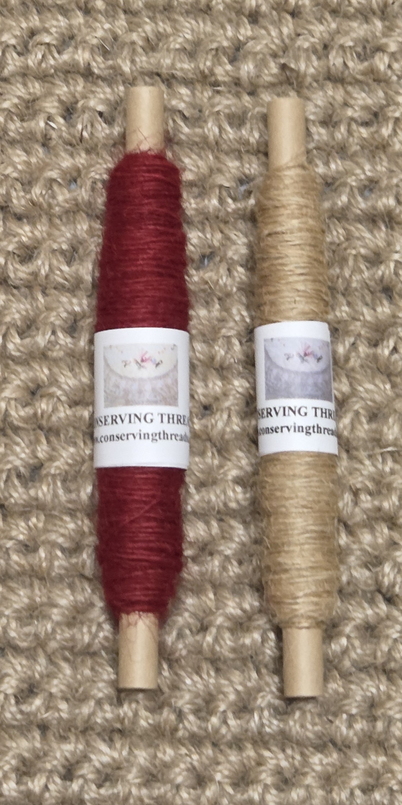 Thread Jute. 25 Yards Bobbin. Lace Weight. Red. - Picture 13 of 13