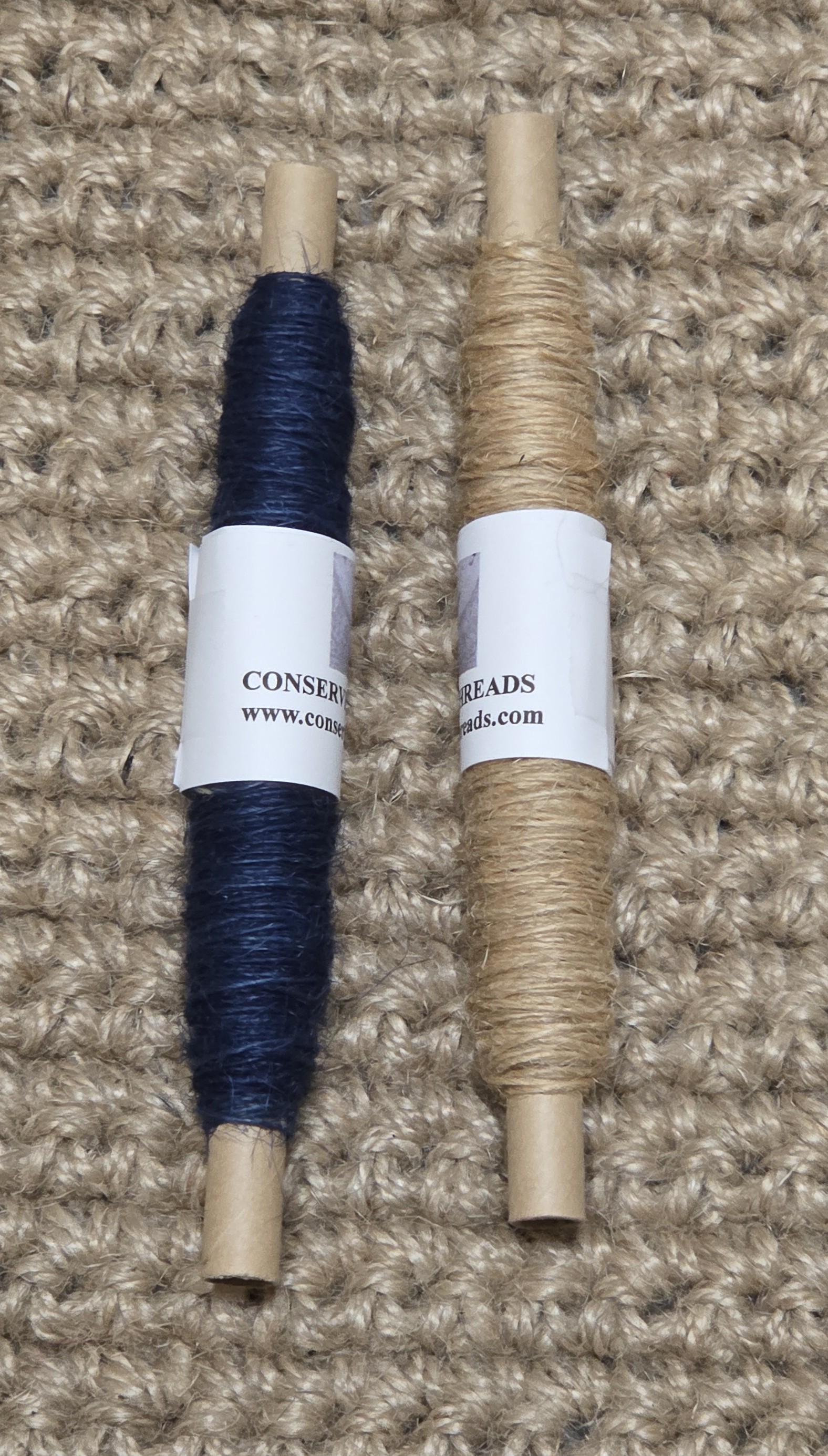 Thread Jute. 25 Yards Bobbin. Lace Weight. Blue. - Picture 10 of 13