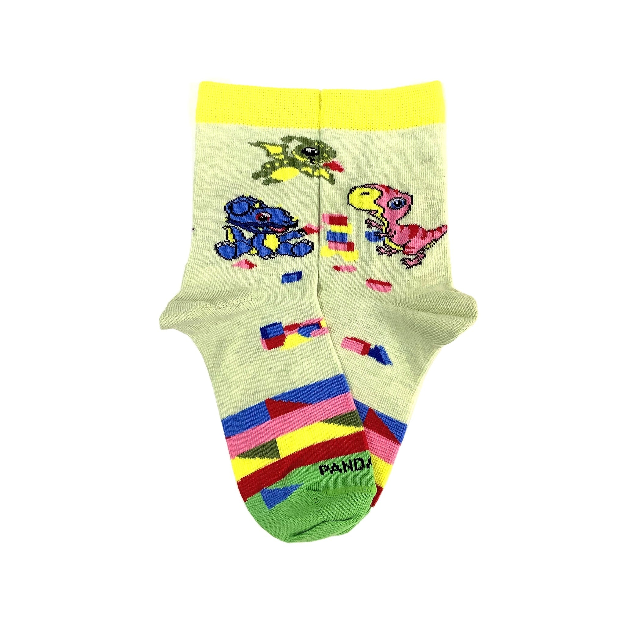 Trio chaussettes ludiques bébé dinosaures (3-7 ans) de la chaussette panda - Photo 7/8