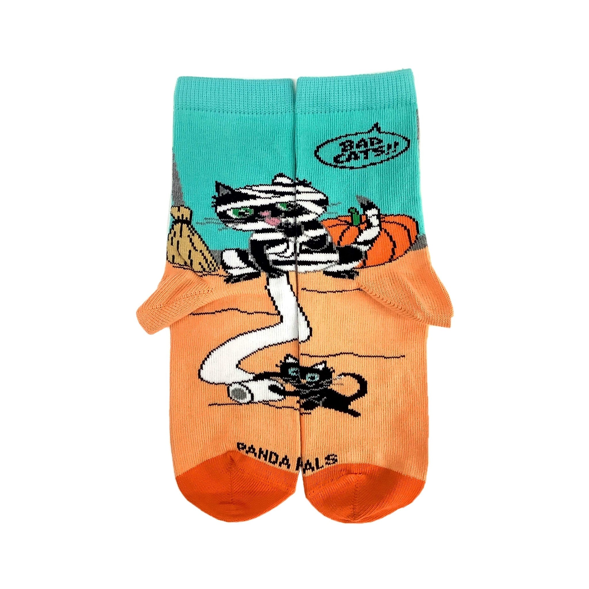 Bad Cat Mummy Socks (Ages 3-7) from the Sock Panda - Picture 8 of 8