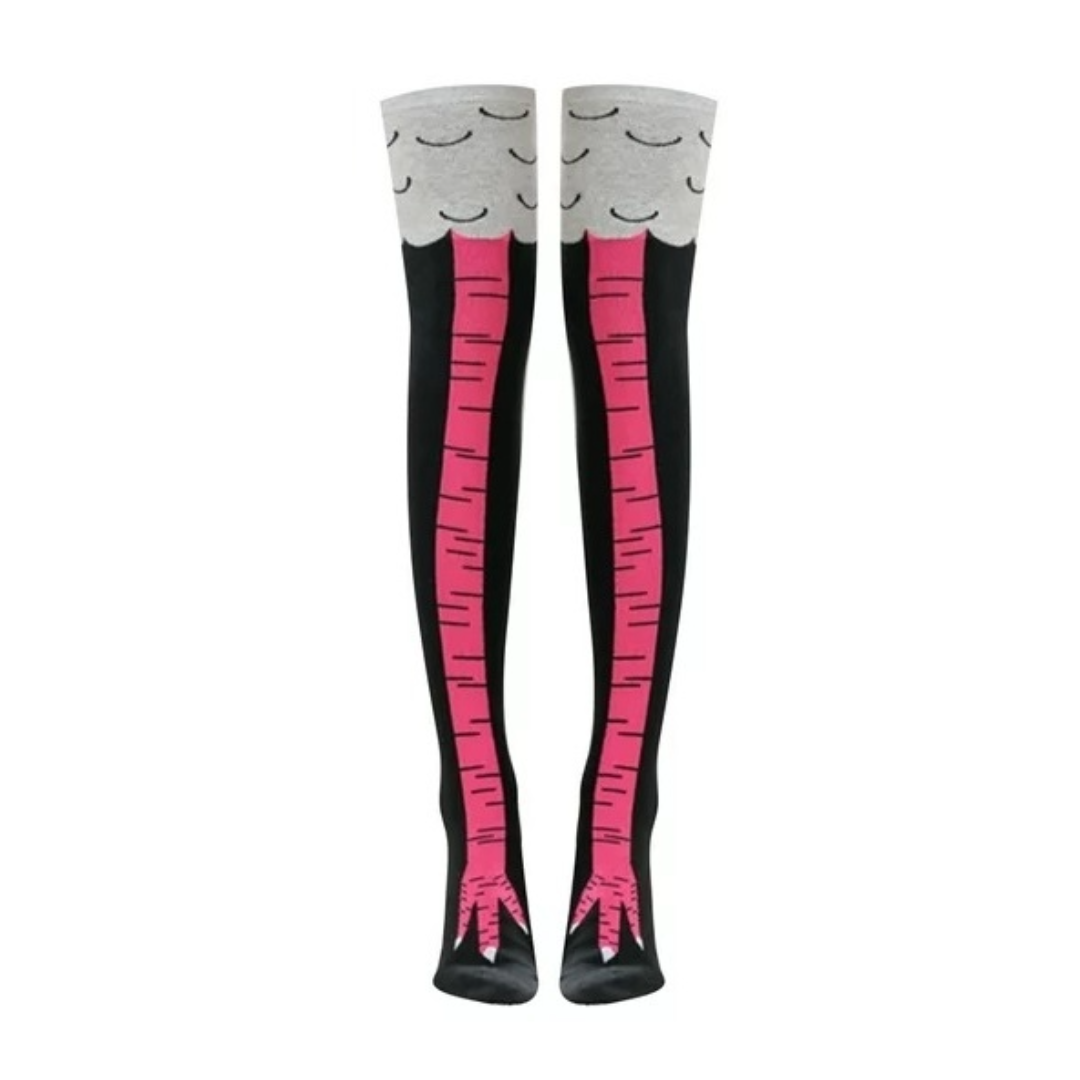 Funny Chicken Leg Socks (Thigh High) - 第 7/8 張圖片