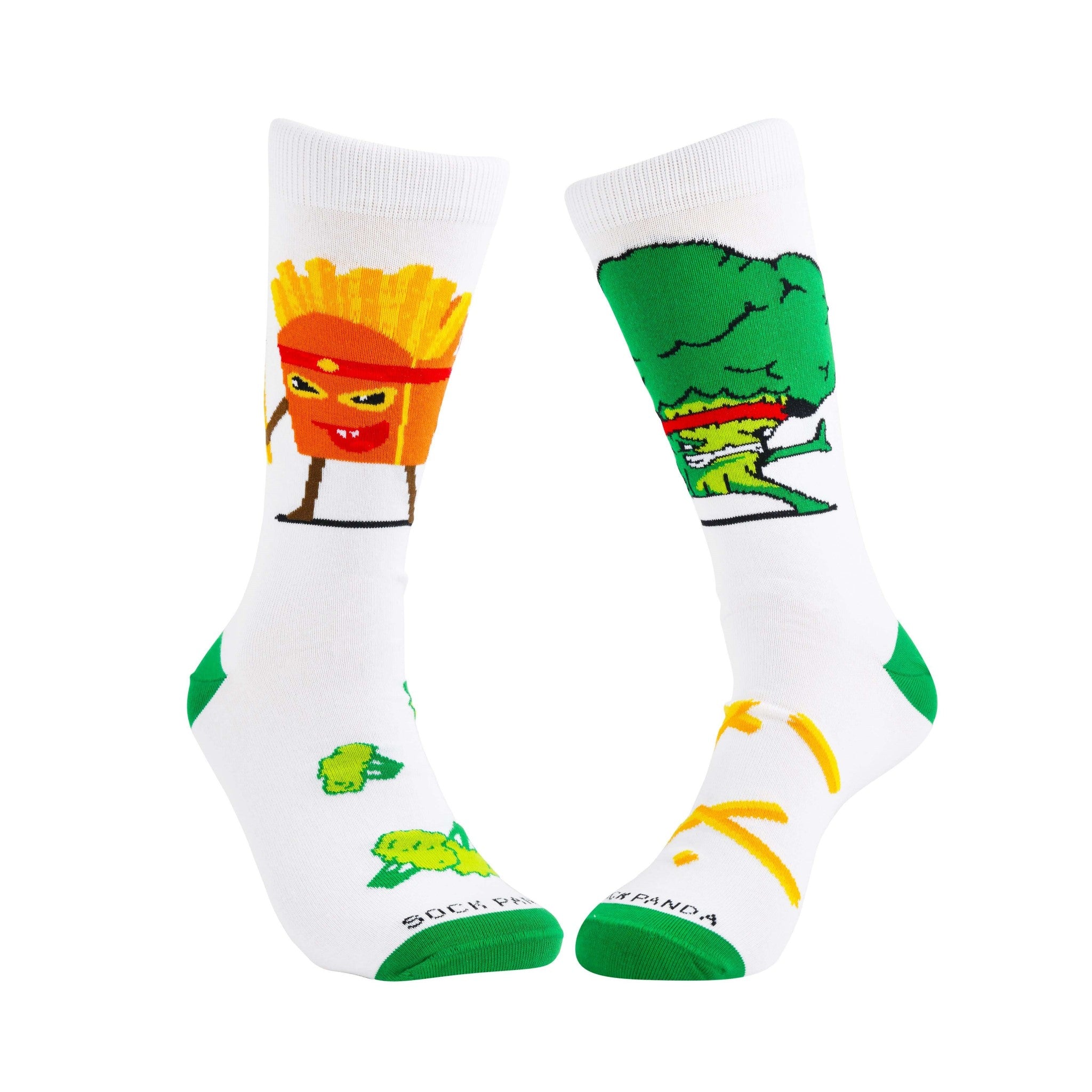 Broccoli vs. French Fries Socks from the Sock Panda - Picture 10 of 10
