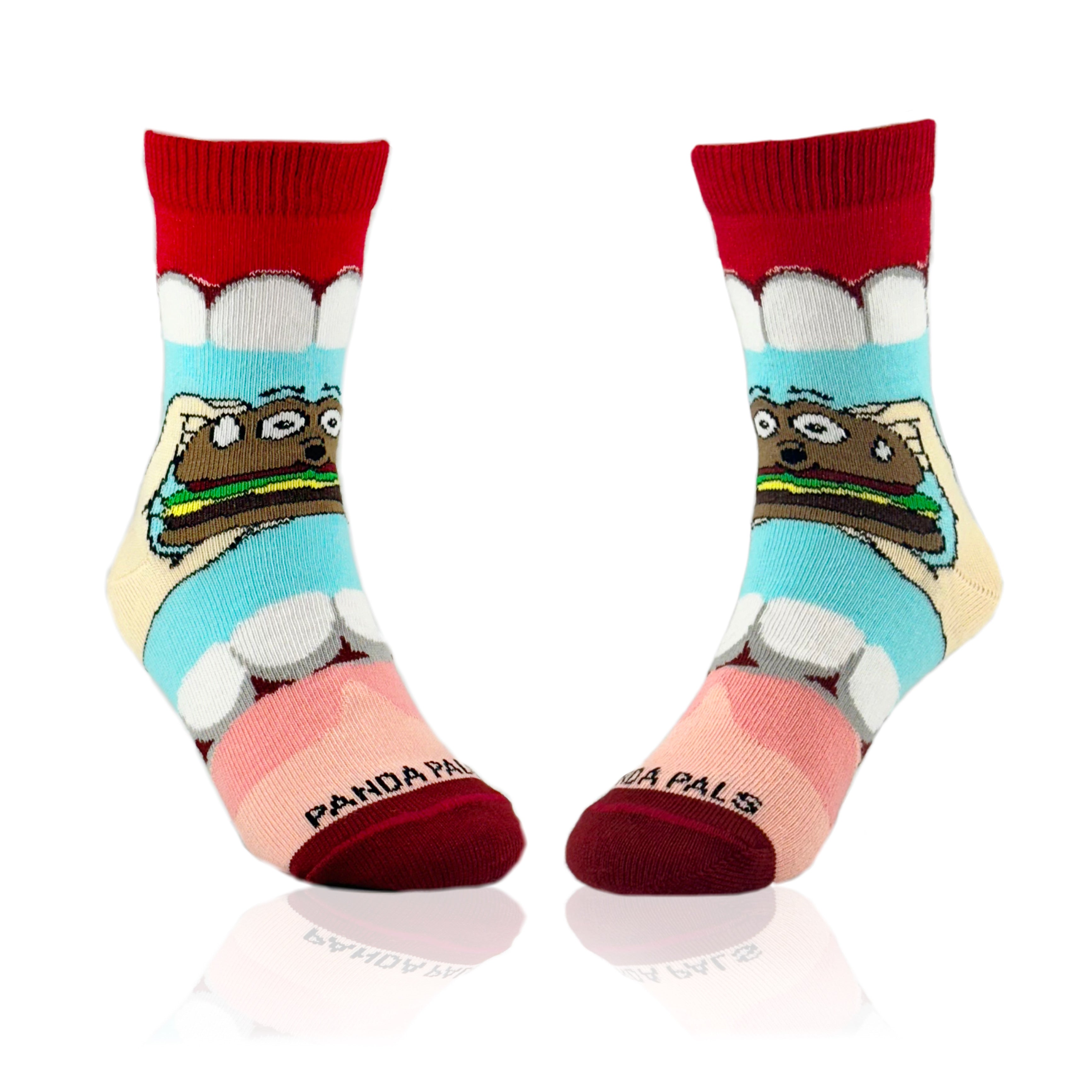 Yummy Hamburger Socks from the Sock Panda (Ages 3-7) - Picture 6 of 6