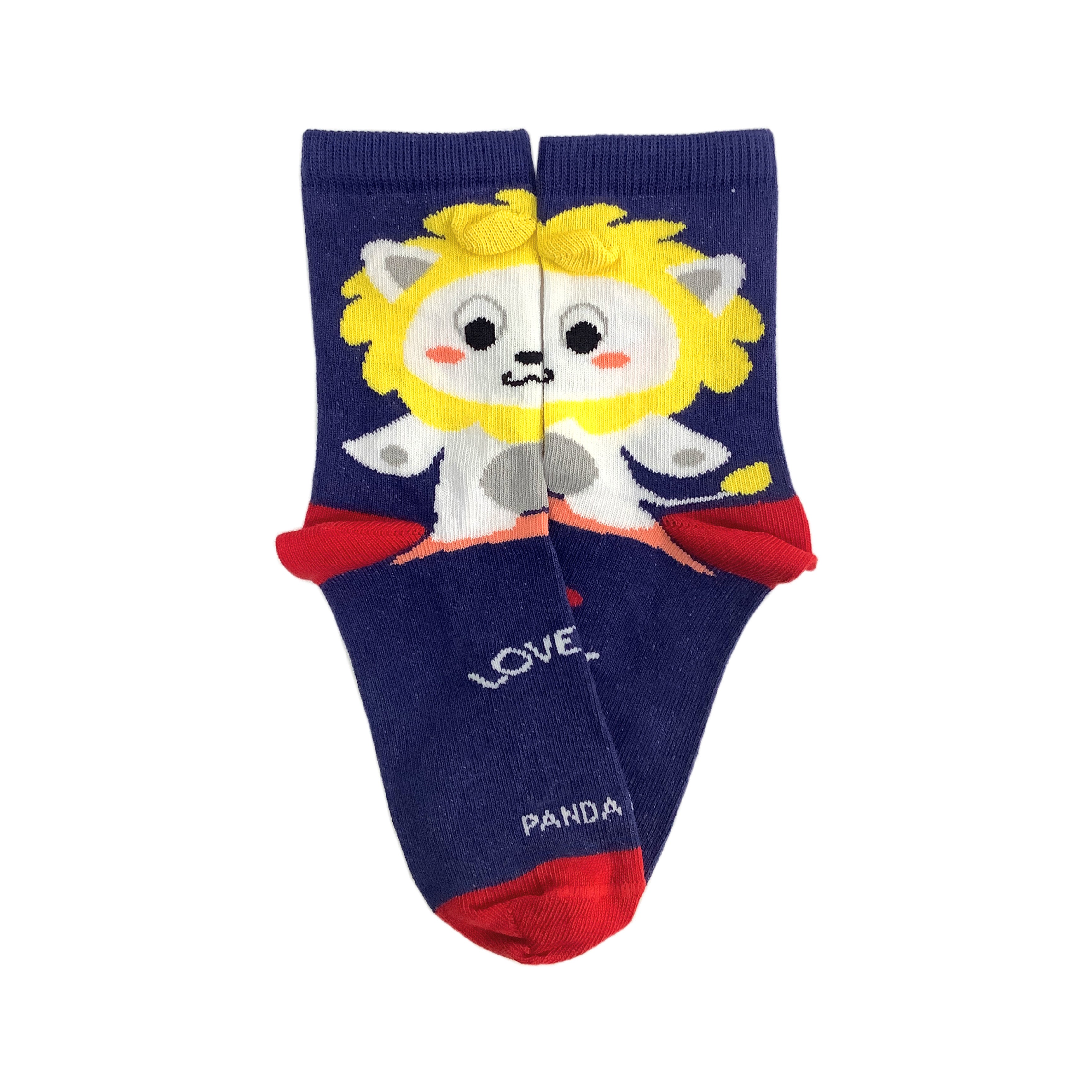 Love Lion Sock (Ages 3-7) from the Sock Panda - Picture 4 of 4