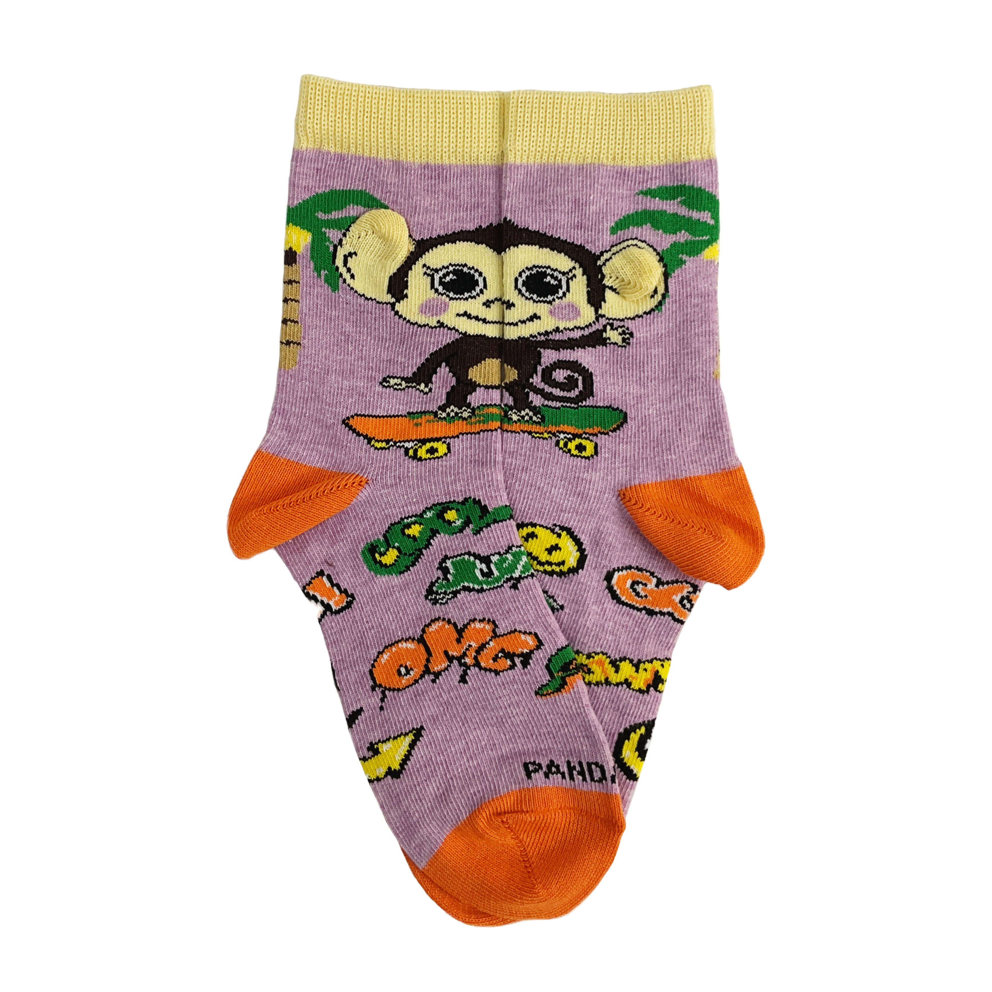 Monkey Skateboarding Socks from the Sock Panda (Age 3-7) - Picture 6 of 7