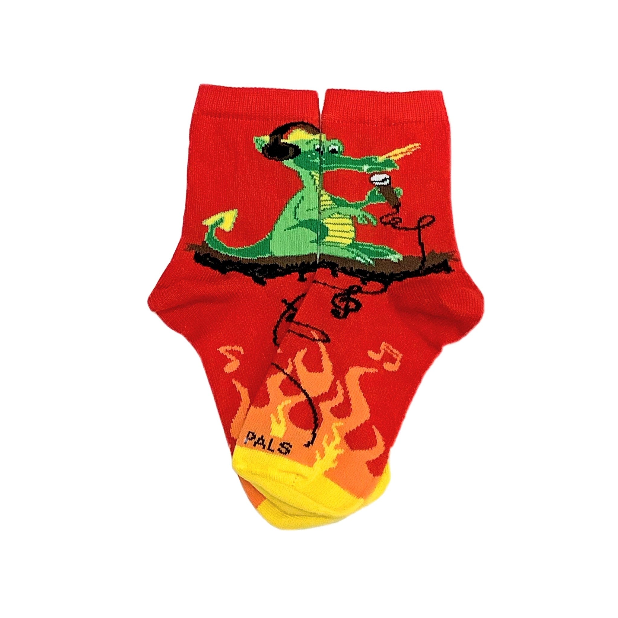 Music Dragon on Fire Socks (Ages 3-7) from the Sock Panda - Picture 8 of 8