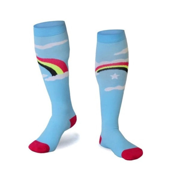Rainbow Cloud Knee High (Compression Socks) - Picture 6 of 6
