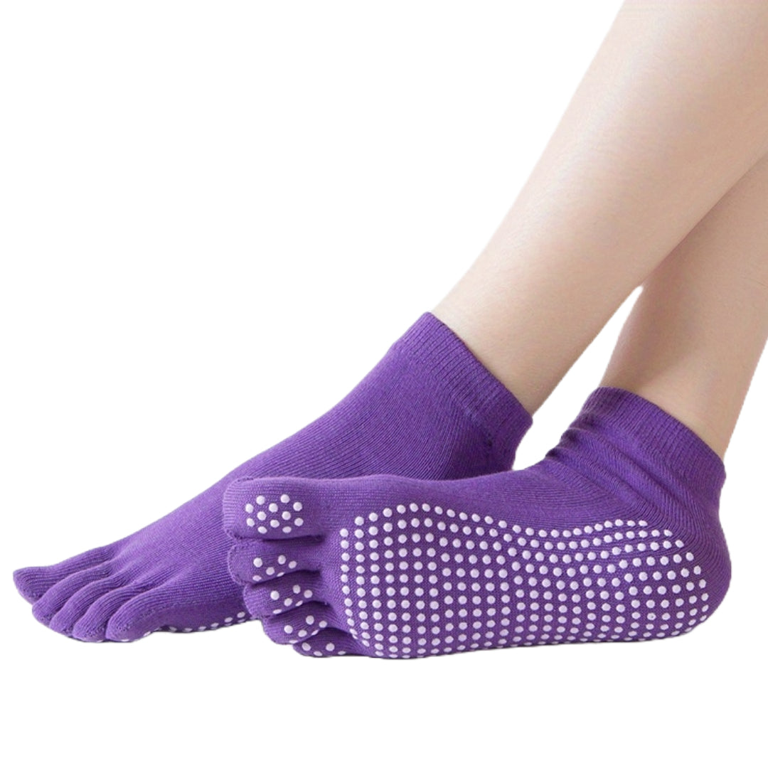 Solid Color Toe Socks (Adult Medium - Women's Shoe Sizes 5-10) - Picture 5 of 8