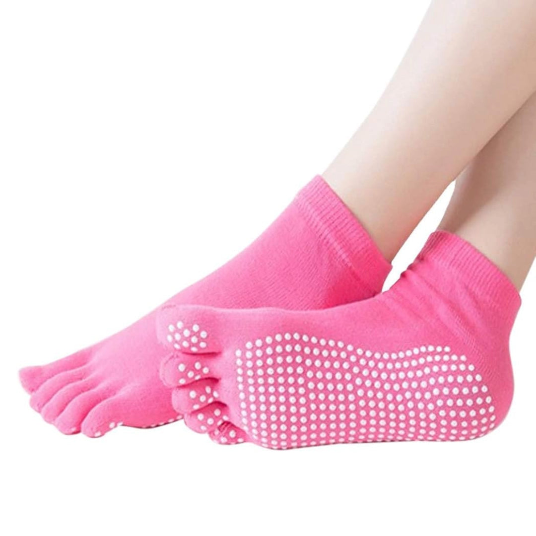 Solid Color Toe Socks (Adult Medium - Women's Shoe Sizes 5-10) - Picture 3 of 8