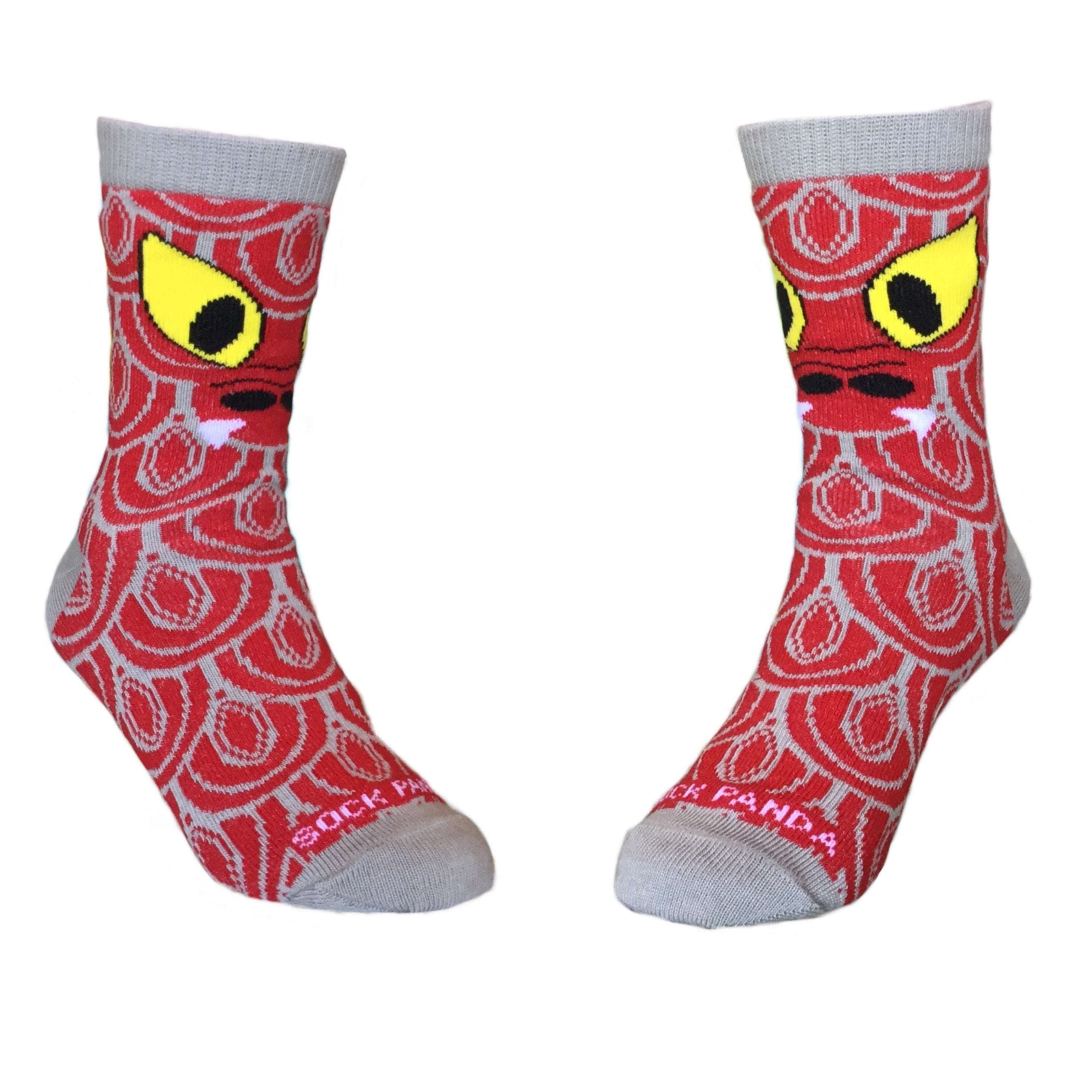 Drago the Fierce Red Dragon Socks (Ages 0-7) - Picture 7 of 8