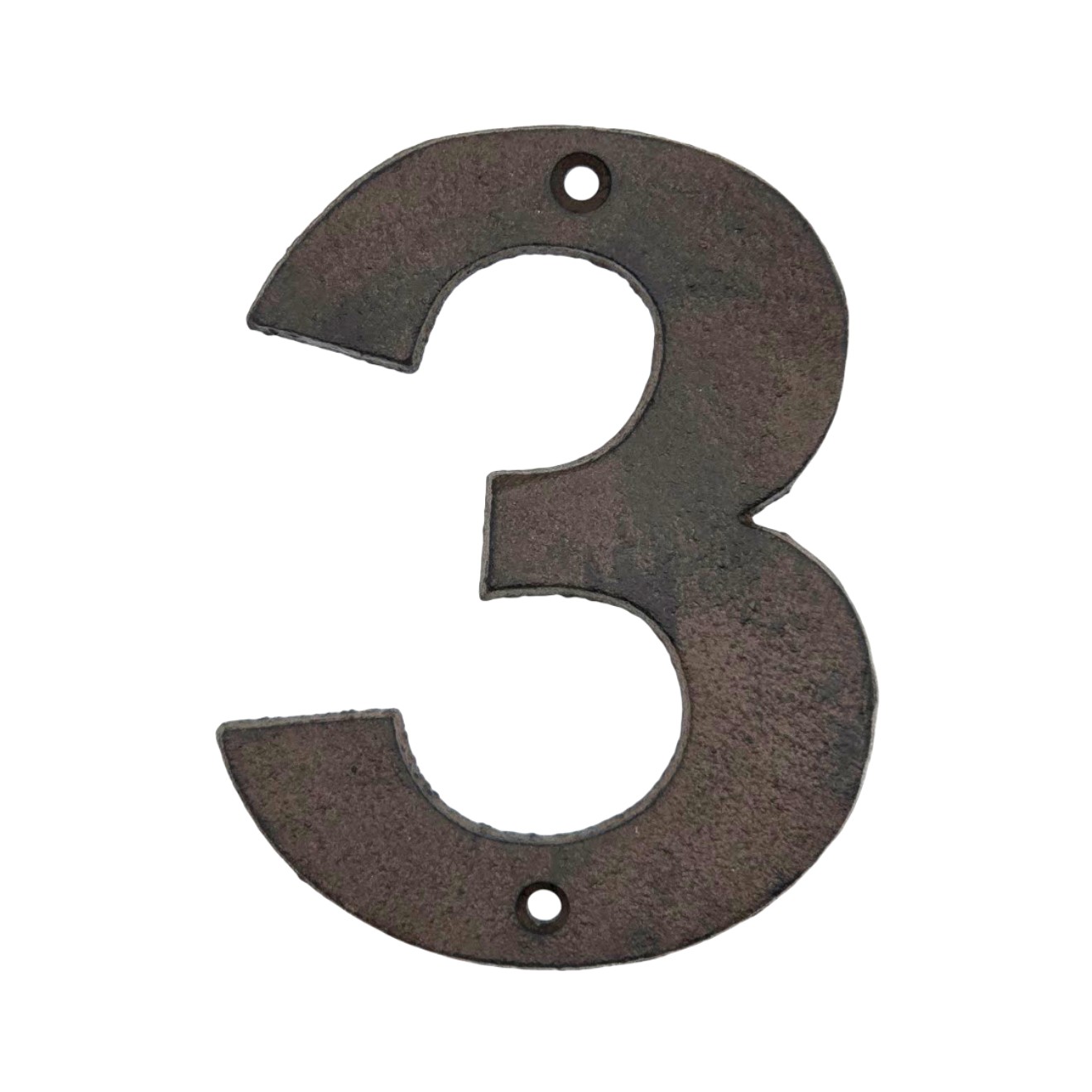 Modern Rustic Cast Iron House Numbers 0–9 – 5″ Outdoor Address Numbers