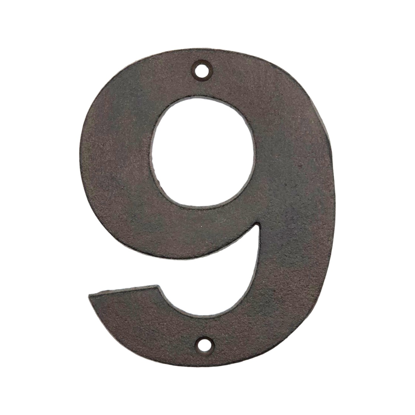 Modern Rustic Cast Iron House Numbers 0–9 – 5″ Outdoor Address Numbers