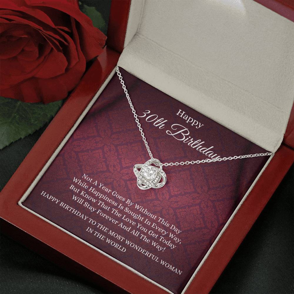 30th Birthday Necklace, 30th Birthday Gift For Woman