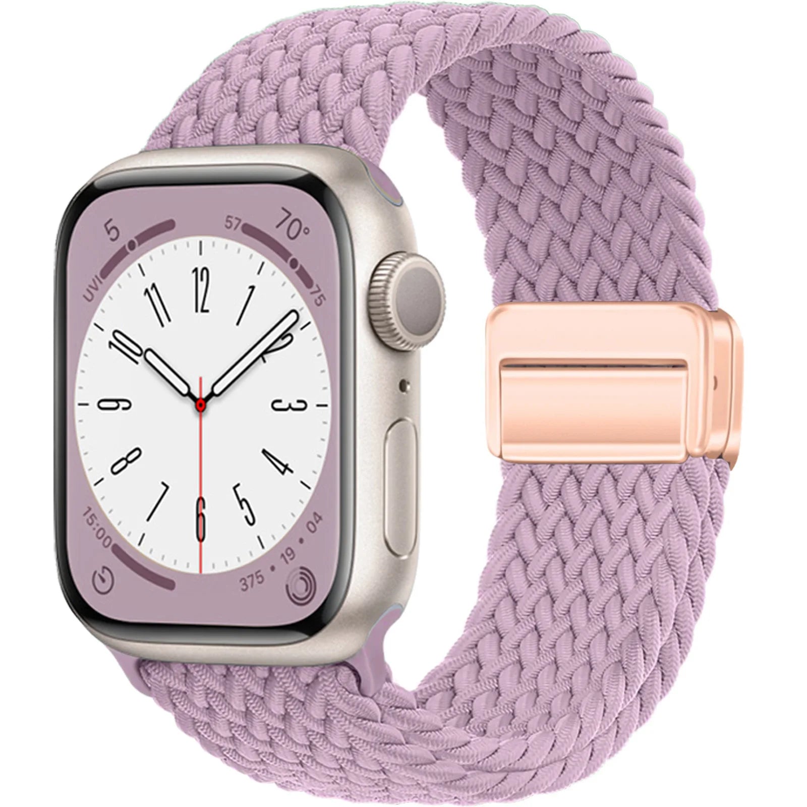 Correa de reloj Solo Loop para Apple Watch, correa de reloj trenzada de nailon elástico - Imagen 8 de 10