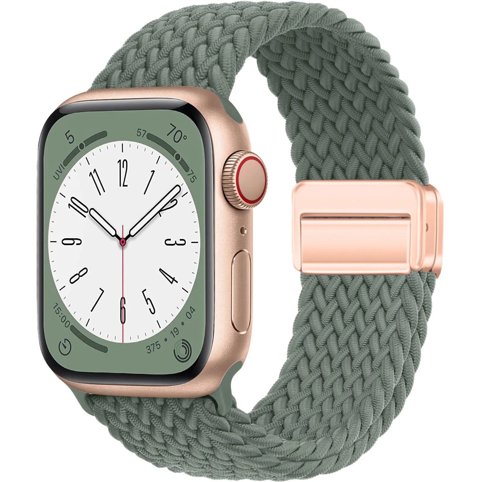 Correa de reloj Solo Loop para Apple Watch, correa de reloj trenzada de nailon elástico - Imagen 10 de 10