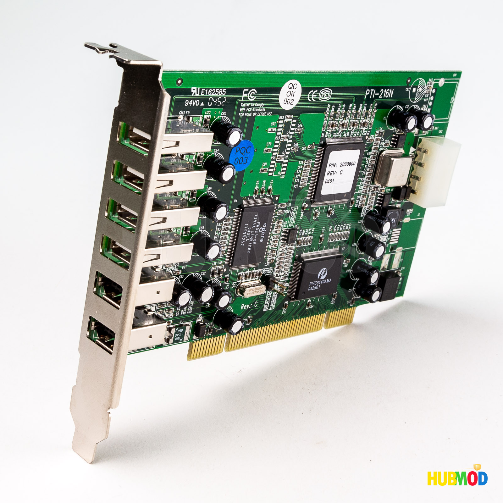 NEW Adaptec AUA-3020 Adapter PCI Card 4 USB 2.0 2 Firewire Port Expansion Card
