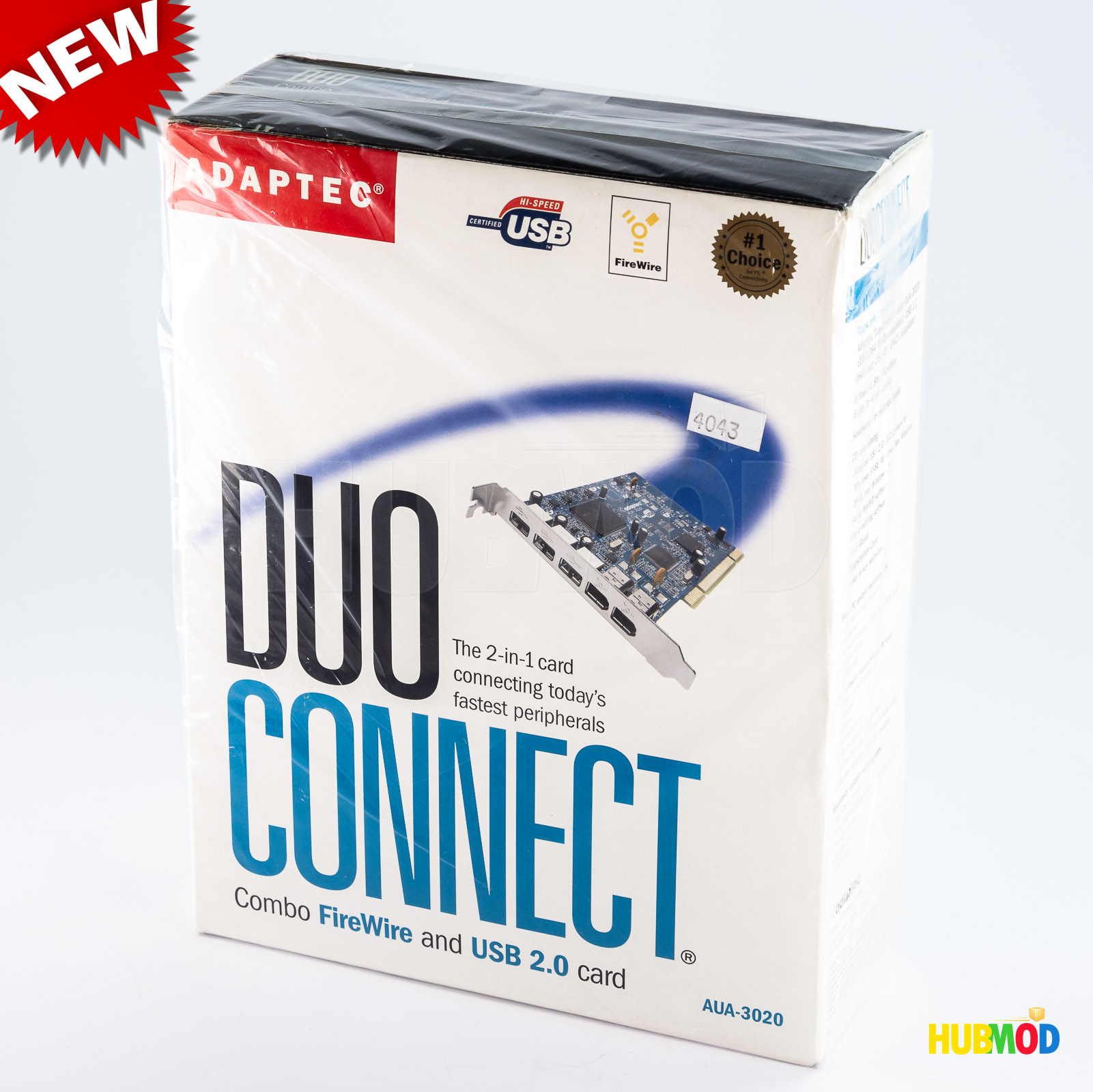 Adaptec DuoConnect 2 in 1 FireWire IEEE 1394 + USB 2.0 Combo PCI Card
