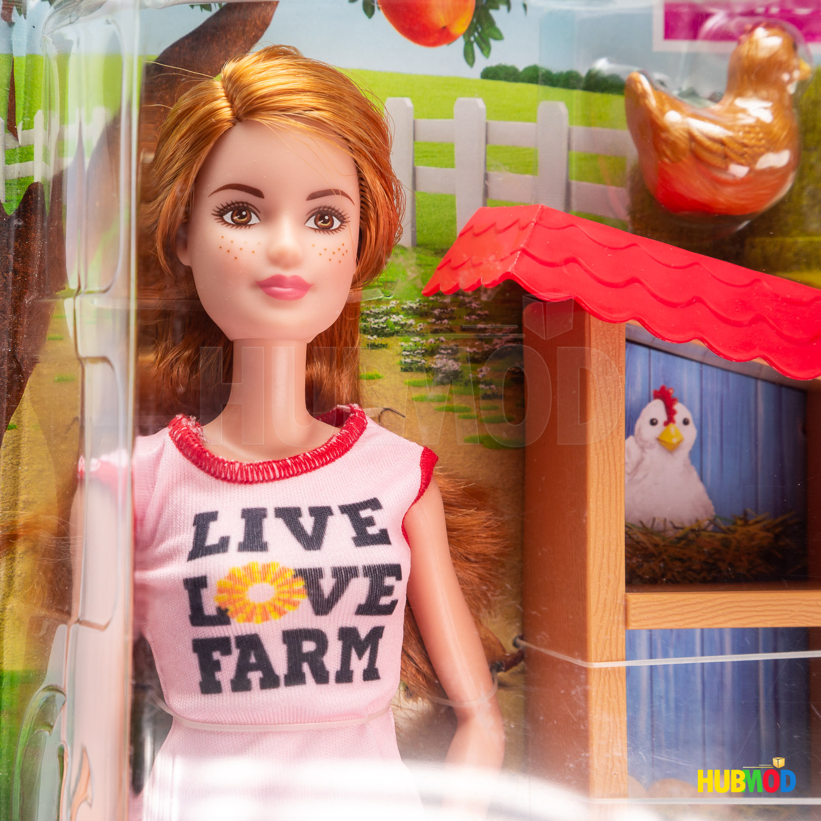 barbie with chicken coop