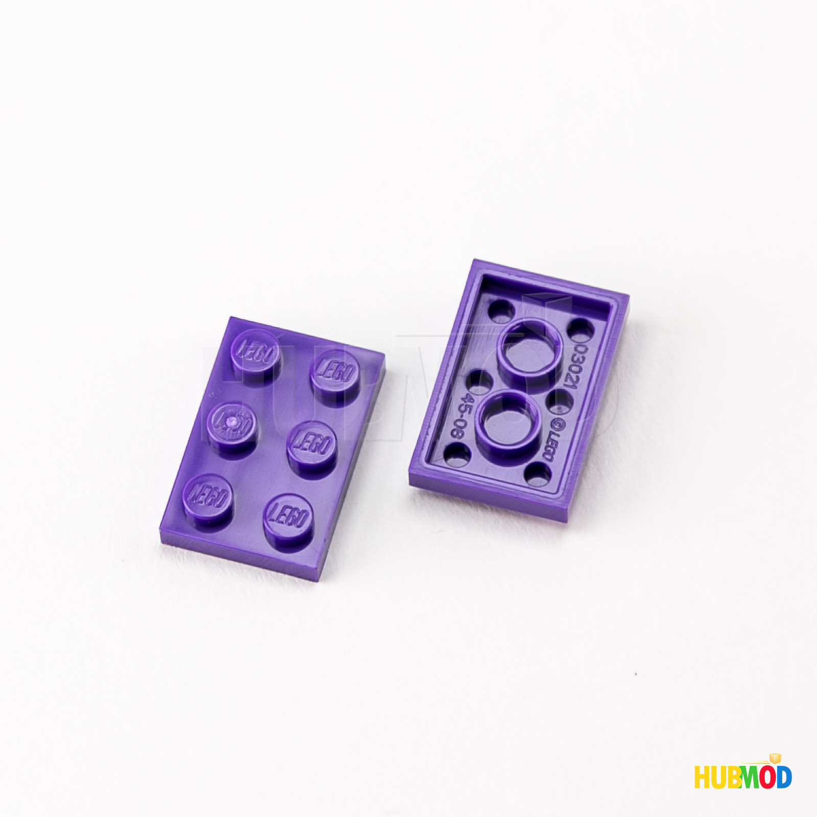 新品未使用 TRIMUI BRICK パープル NoCARD Purple Lot of 20 Genuine LEGO Dark Purple 2x3 3021 Plate Flat Base Brick