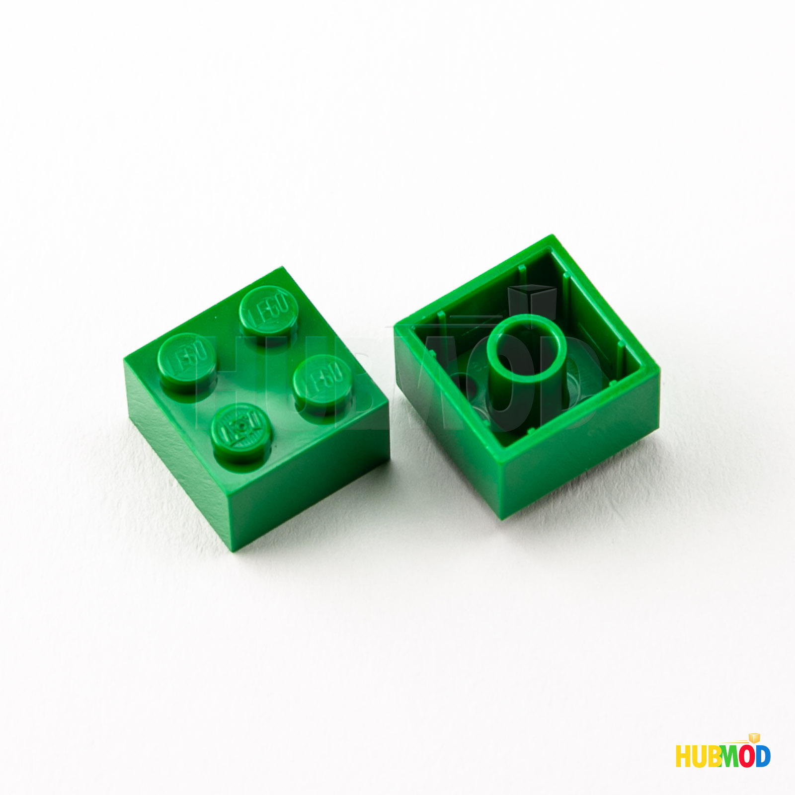 Lot of 10 Genuine LEGO Green 2x2 3003 Building Bricks Blocks Parts