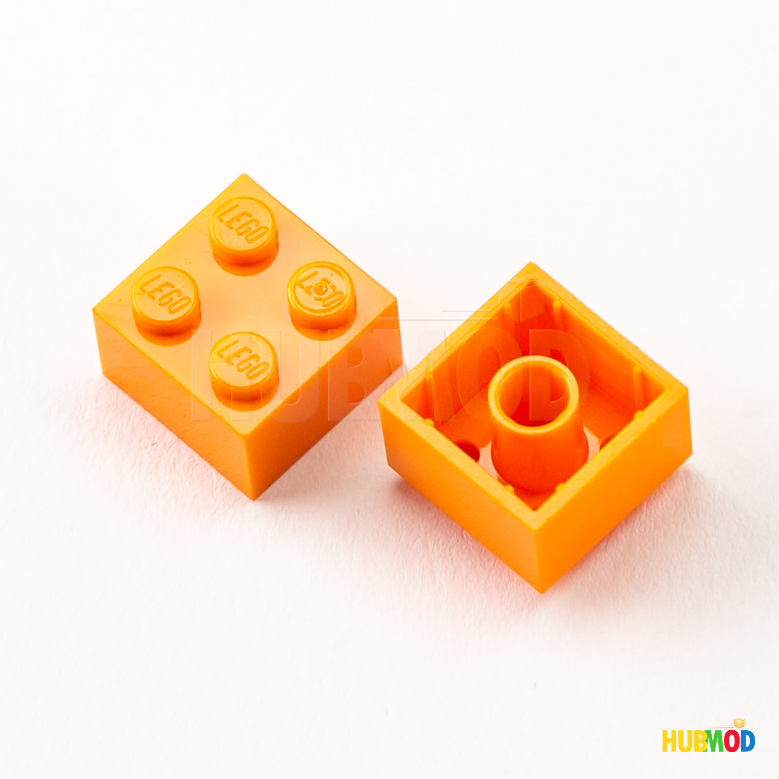 Lot of 10 Genuine LEGO Orange 2x2 3003 Building Bricks Blocks