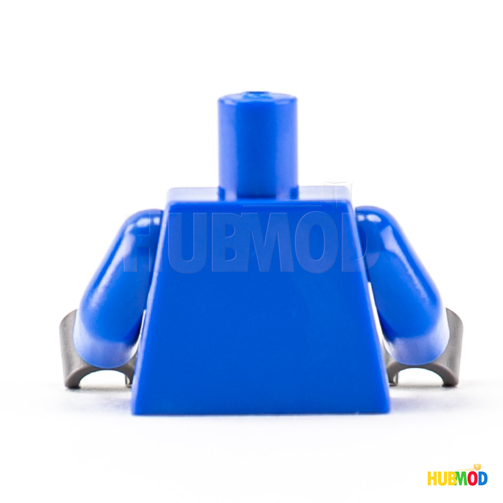 LEGO Blue Torso Construction Mechanic Worker Minifigure Orange Bib