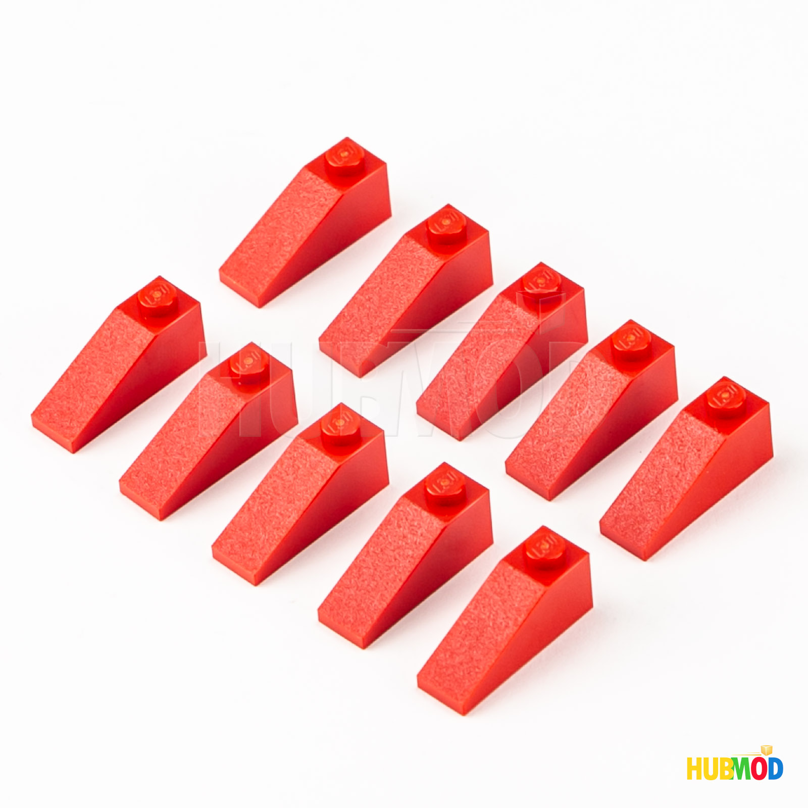 Lot of 10 LEGO 4286 Red 3x1 Slope 33 Building Roof Tile Slope