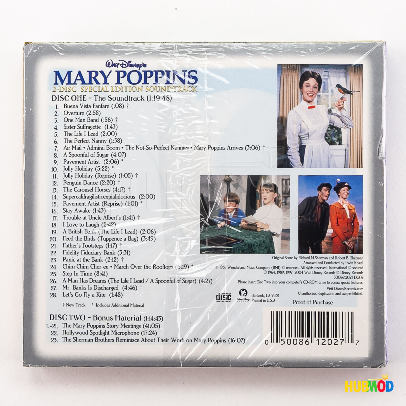 Mary Poppins: Original Soundtrack Special Edition 2-CD Set Walt