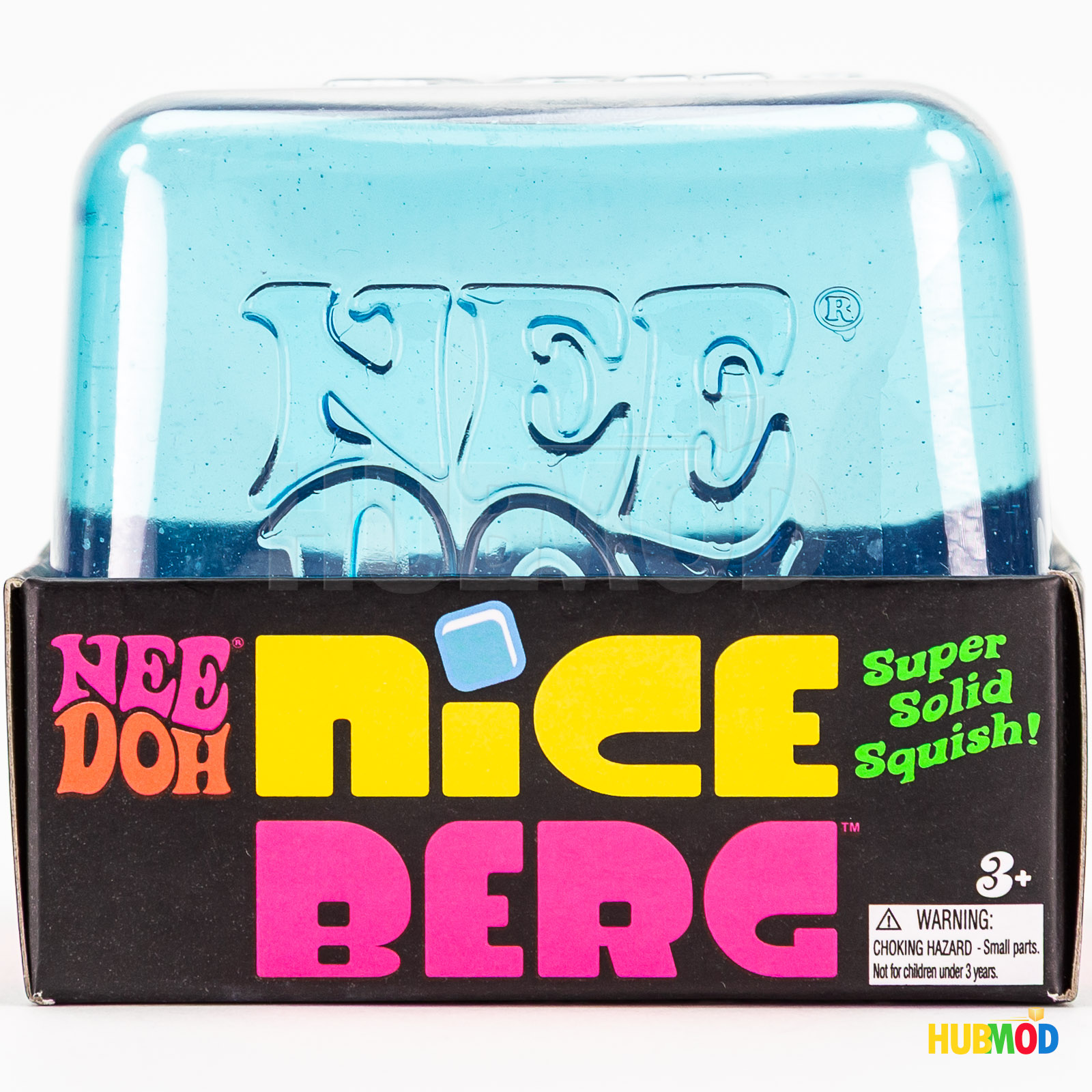 NeeDoh Nice Berg Blue XL Giant Niceberg Solid Squish Cube Ice