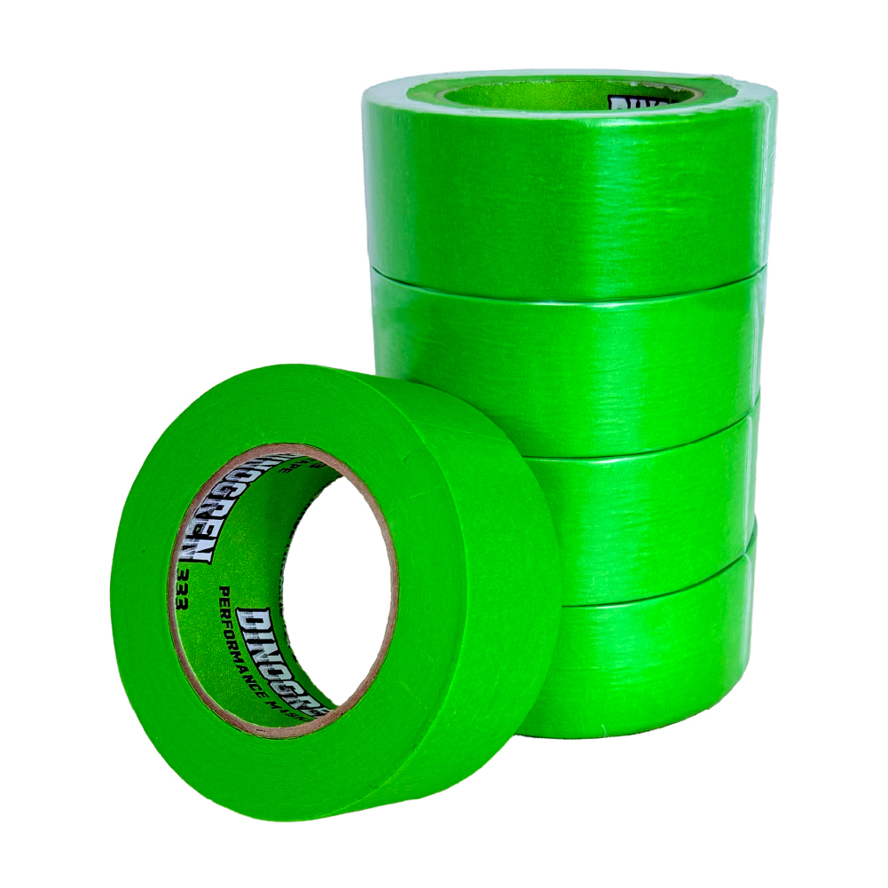 DINOGREN Painters Tape Green 3/4in x 60yd – Heat & Water Resistant, 12 Rolls