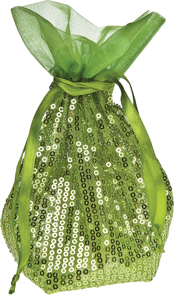Bolsas de organza de lentejuelas finas brillantes para regalo y favores (juego/8) - Imagen 7 de 9