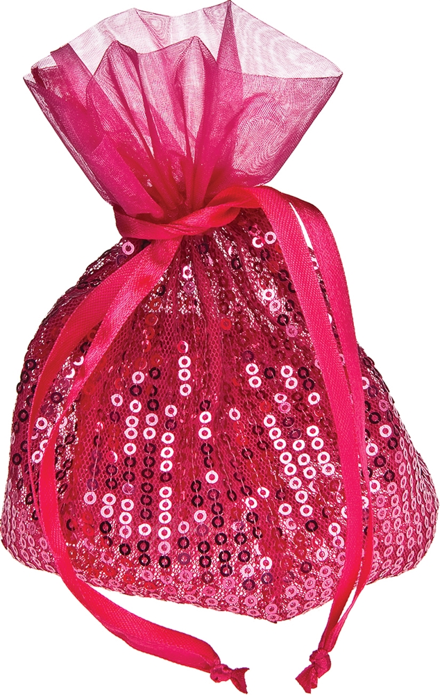 Bolsas de organza de lentejuelas finas brillantes para regalo y favores (juego/8) - Imagen 4 de 9