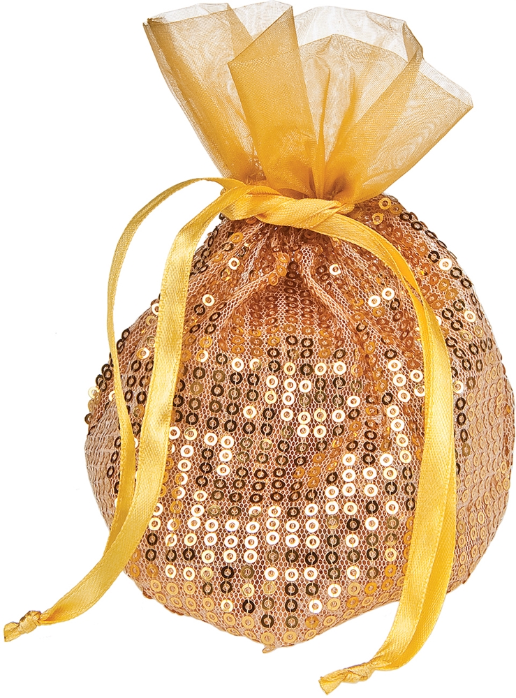Bolsas de organza de lentejuelas finas brillantes para regalo y favores (juego/8) - Imagen 9 de 9