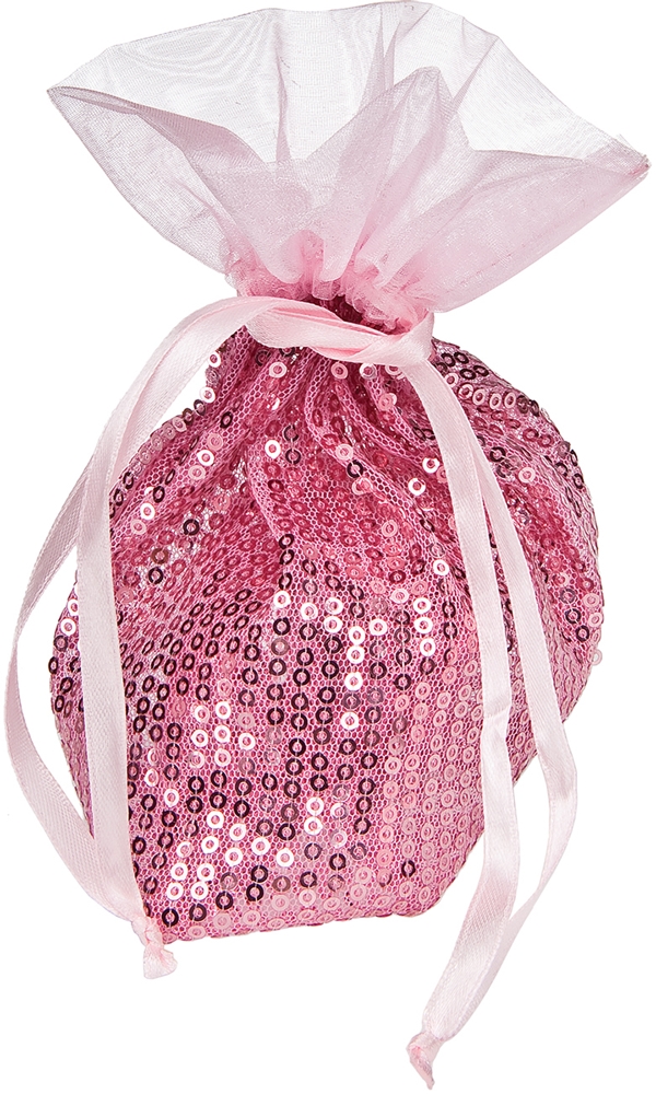 Bolsas de organza de lentejuelas finas brillantes para regalo y favores (juego/8) - Imagen 5 de 9